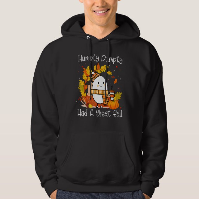 Humpty Dumpty Had A Great Fall Happy Fall Y'all Th Hoodie (Framsida)