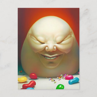 Humpty Dumpty Had a Great Jelly Bean Collection Vykort