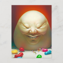 Humpty Dumpty hade en stor samling gelébönor Vykort