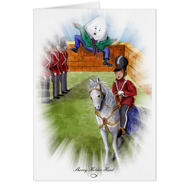 HUMPTY DUMPTY HÄLSNINGSKORT (Framsidan)