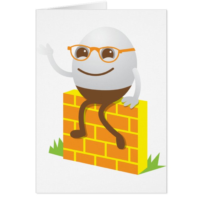 Humpty Dumpty Hälsningskort (Framsidan)