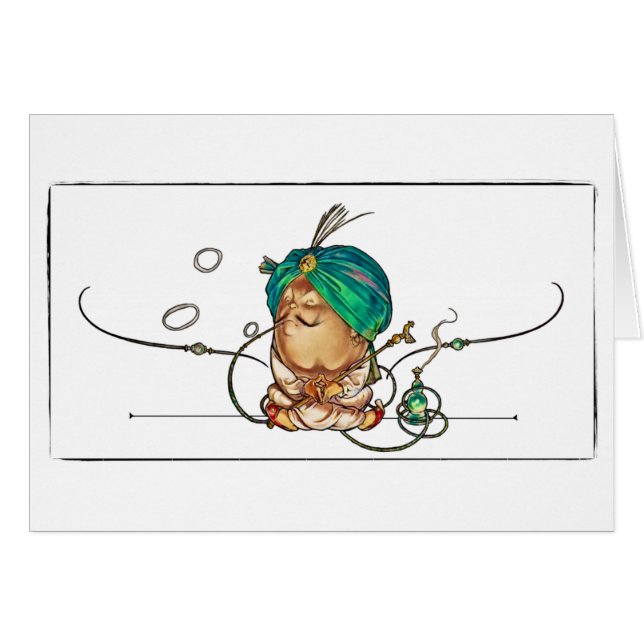 Humpty Dumpty Hälsningskort (Framsidan Horizontal)