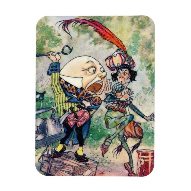 Humpty Dumpty i underland Magnet (Vertikal)