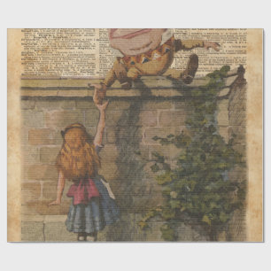 Humpty Dumpty & illustration för Alice vintagebok Presentpapper