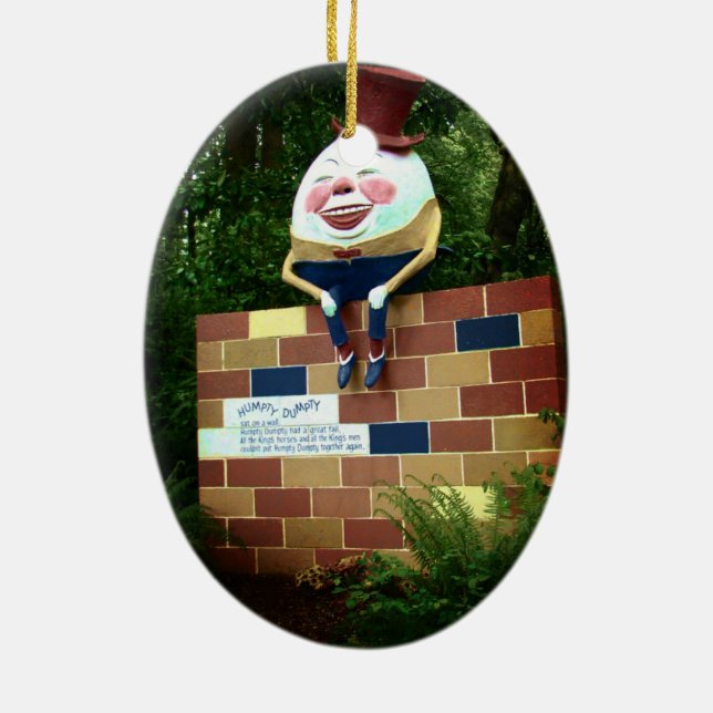 Humpty Dumpty Julgransprydnad Keramik (Baksidan)