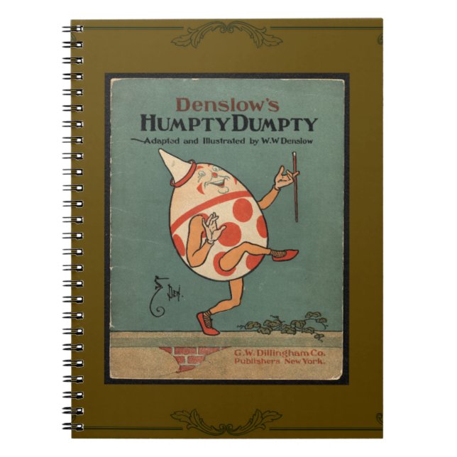 Humpty Dumpty Notebook Anteckningsbok (Framsidan)