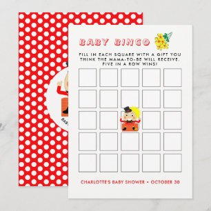Humpty Dumpty Nursery Rhyme Cute Baby Shower Bingo Inbjudningar