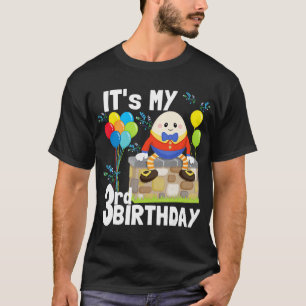 Humpty Dumpty Nursery Sång Rhyme Småbarn 3:e födel T Shirt