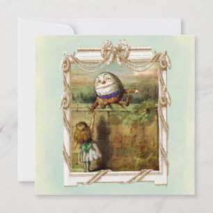 Humpty Dumpty och Alice Inbjudningar