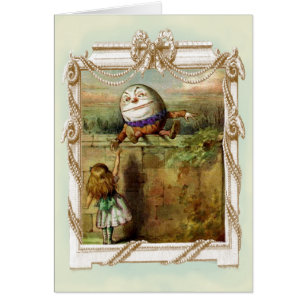Humpty Dumpty och Alice OBS Kort
