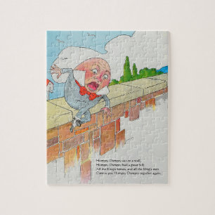 Humpty Dumpty on Wall Mor Goose Nursery Rhyme Pussel