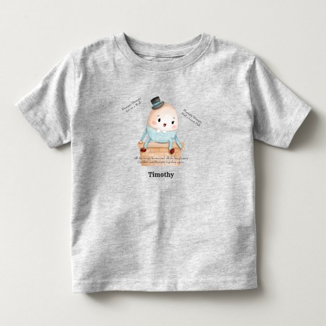 Humpty Dumpty Personlig T Shirt (Framsida)