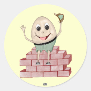 Humpty Dumpty Runt Klistermärke