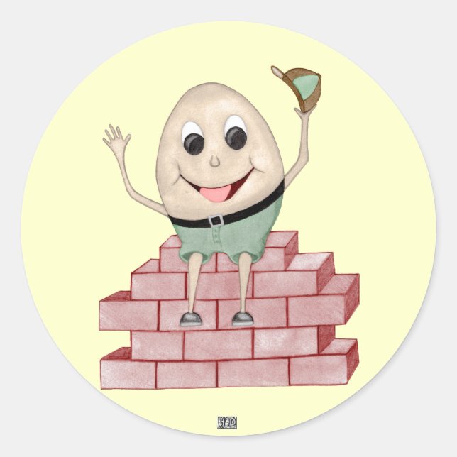 Humpty Dumpty Runt Klistermärke (Framsida)