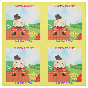Humpty Dumpty Sat på en design för Tyg