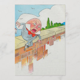 Humpty Dumpty som sitts på en vägg Inbjudningar