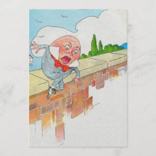 Humpty Dumpty som sitts på en vägg Inbjudningar
