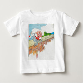 Humpty Dumpty som sitts på en vägg T-shirt