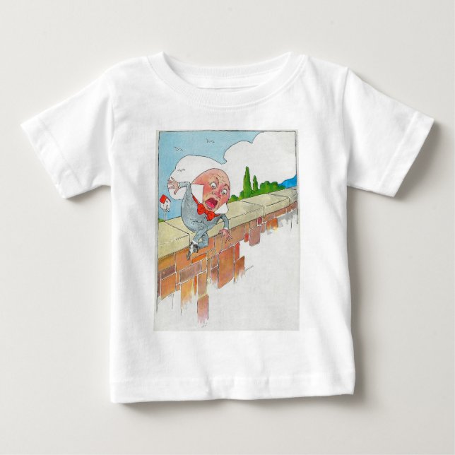 Humpty Dumpty som sitts på en vägg T-shirt (Framsida)