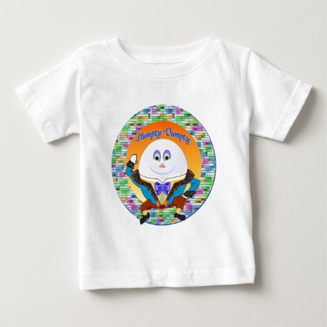Humpty dumpty t-skjorta för gullig bebis t-shirt (Framsida)