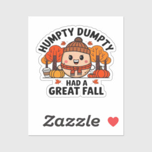 Humpty Dumpty, underlig Thanksgiving Klistermärken