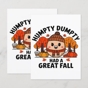 Humpty Dumpty, underlig Thanksgiving Tilläggskort