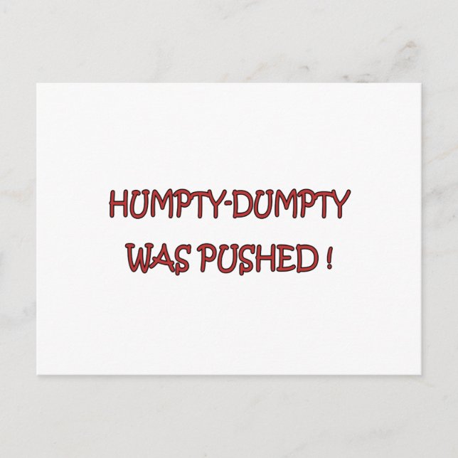 Humpty-Dumpty Vykort (Framsida)