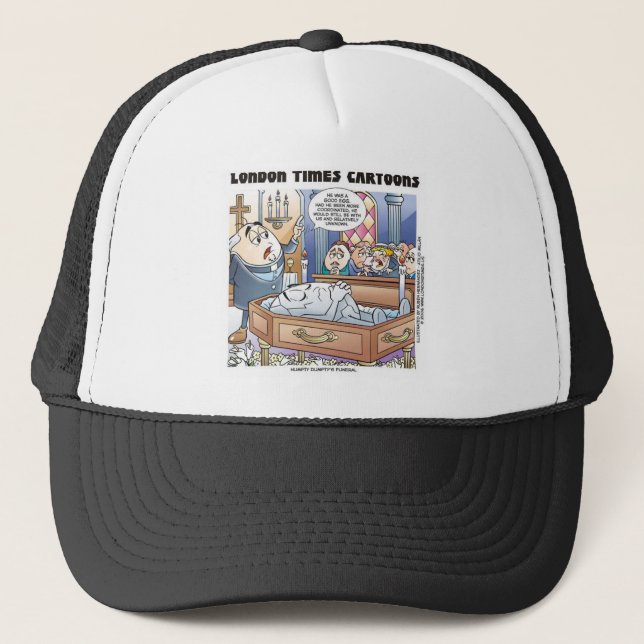 Humpty Dumptys Funeral Tecknad Gifts & Tees Keps (Framsida)