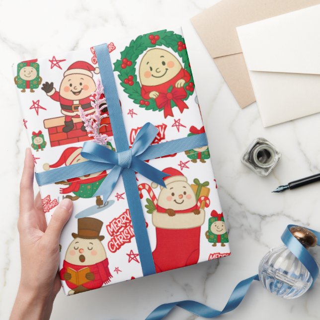 Humpty Dumpy Julgrå Presentpapper (Gifting)