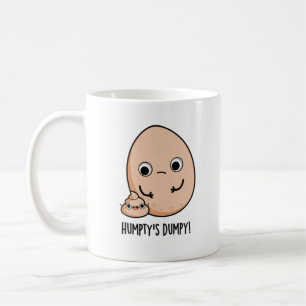 Humpty's Dumpy Funny Egg Poop Pun Kaffemugg