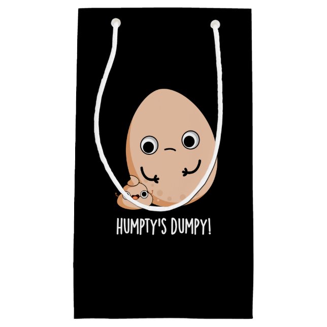 Humpty's Dumpy Funny Egg Poop Pun Mörk BG (Framsidan)