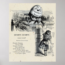 Humpy Dumpty-illustration Poster