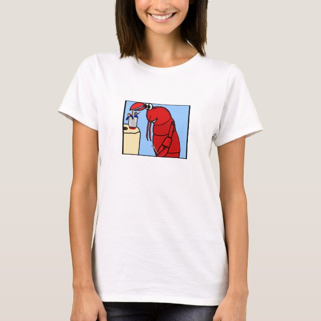Humret Spagetti fäster tanktop Tee Shirt (Framsida)