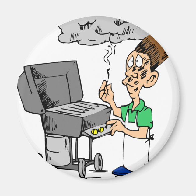 Humrous Grill Gifts Magnet (Framsidan)