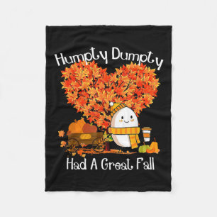 Humtig dumpning hade ett Underbart fall i Höst löv Fleecefilt