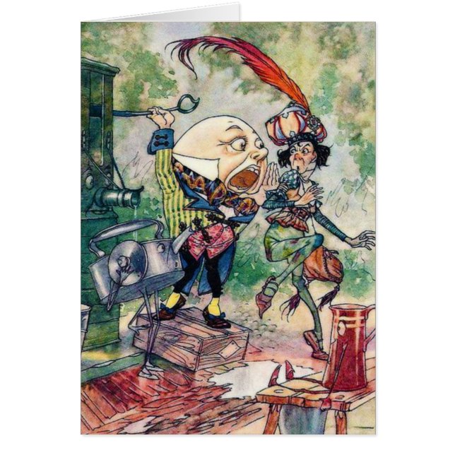 Humtig dumpning i Wonderland Hälsningskort (Framsidan)