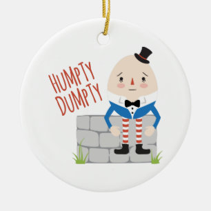 Humtig dumpning julgransprydnad keramik