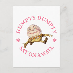 Humtig Dumpning Sat på en mur Vykort