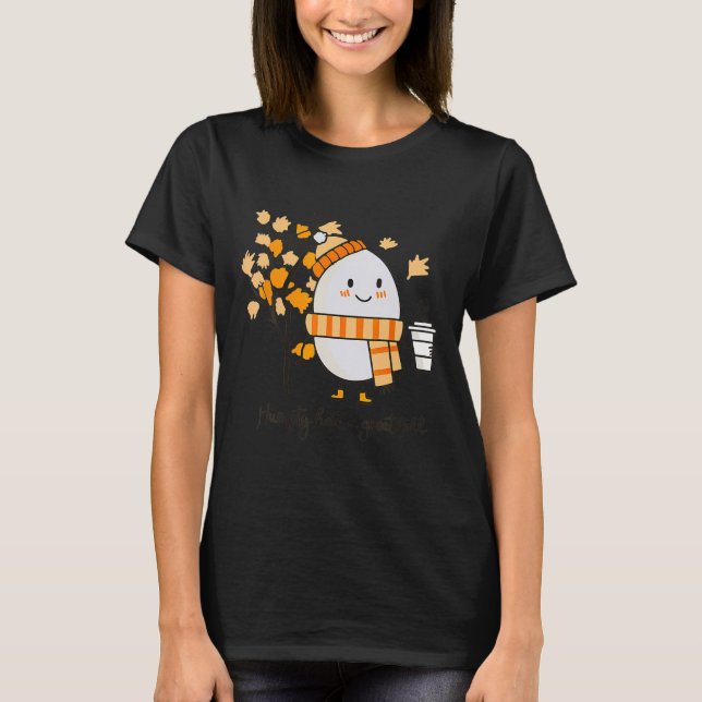 Humtig Dumpty hade en Underbar fallande Thanksgivi T Shirt (Framsida)