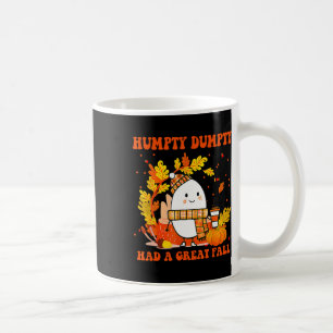 Humtig Dumpty hade ett Underbart fall i Lycklig. Kaffemugg