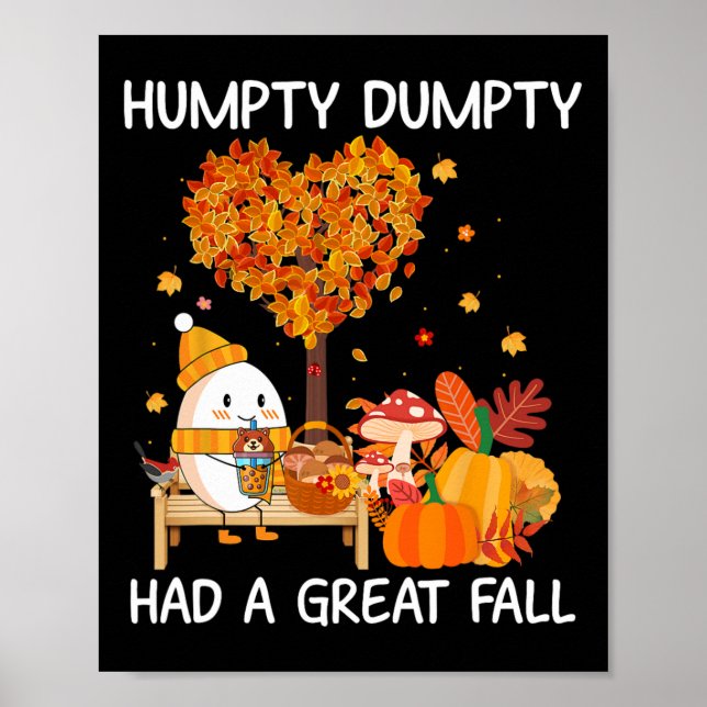 Humtig Dumpty hade ett Underbart fall i Lycklig. Poster (Framsidan)