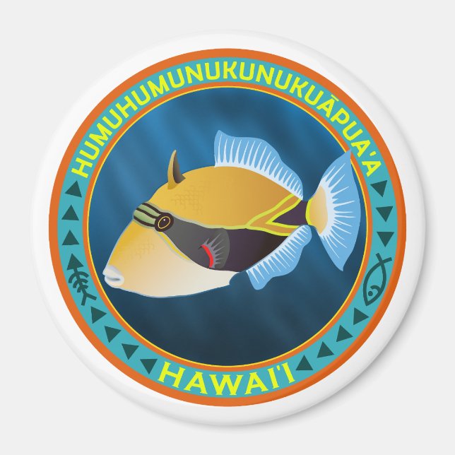 Humu Hawaii State Fish Magnet (Framsidan)