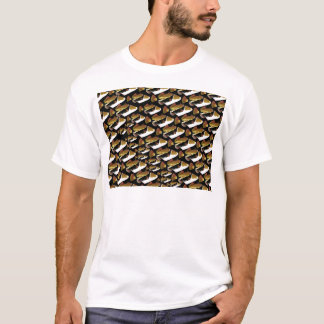 Humu mönster i svart t shirt
