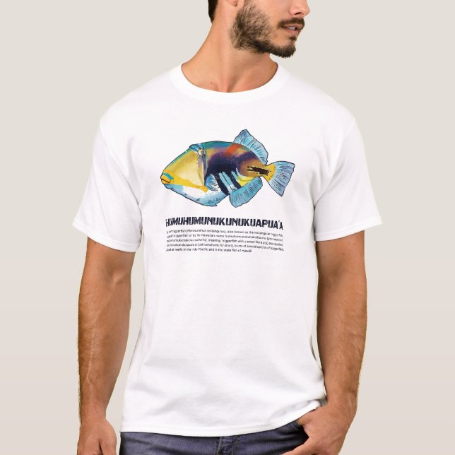 Humuhumu Hawaii Triggerfish T Shirt (Framsida)