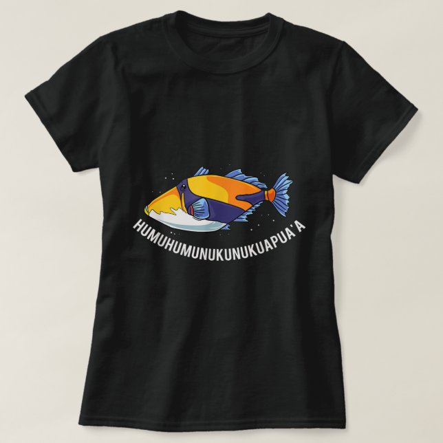 Humuhumunukunukuapua'a Hawaiian State Fish T Shirt (Design framsida)