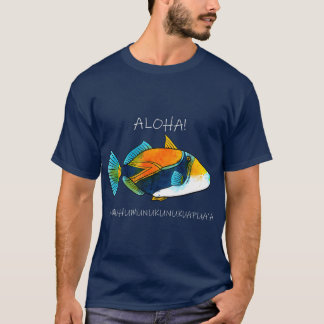 Humuhumunukunukuapuaa Olelo Hawaiian Reef T Shirt