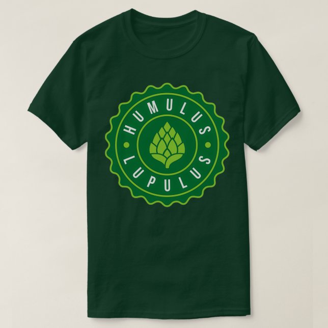 Humulus Lupulus Flaska Cap Graphic T T Shirt (Design framsida)
