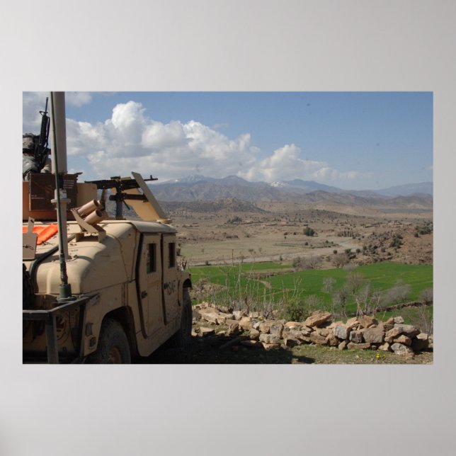 Humvee i Afghanistan Poster (Framsidan)