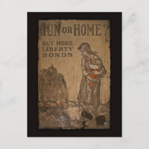 Hun- eller Home Buy Bonds WWI Vykort