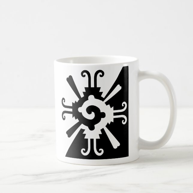 Hunab Ku-Black and White Kaffemugg (Höger)
